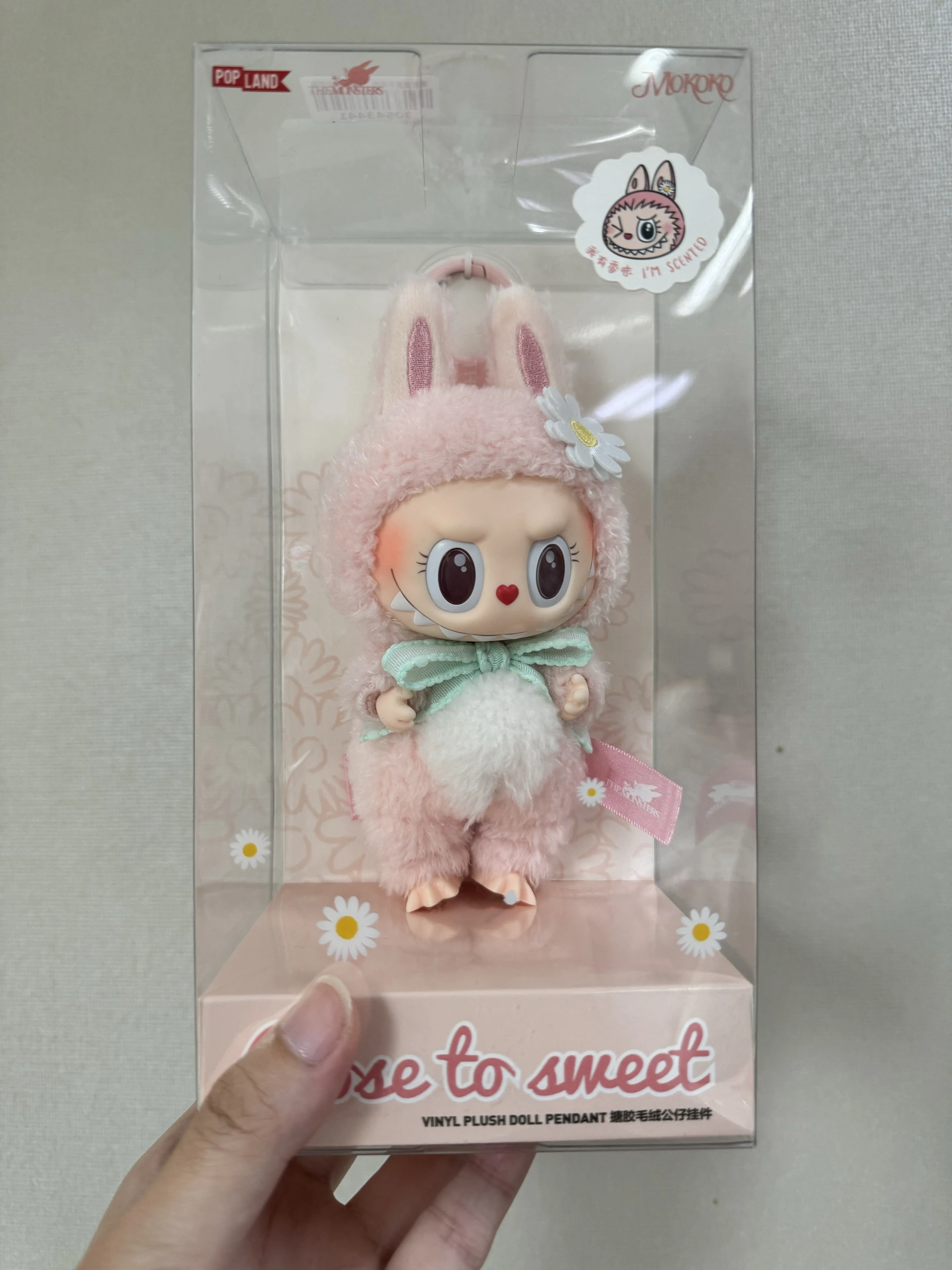 LABUBU ビッグ スイートMOKOKO Mokoko 1st Spring Flower Sweetheart Pink Labubu Vinyl Doll