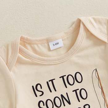 Cute Baby Boy Outfit Short Sleeve Romper with Fun Letter Print Matching Fish Pattern Pants and Adorable Hat - 3 Piece Set 1