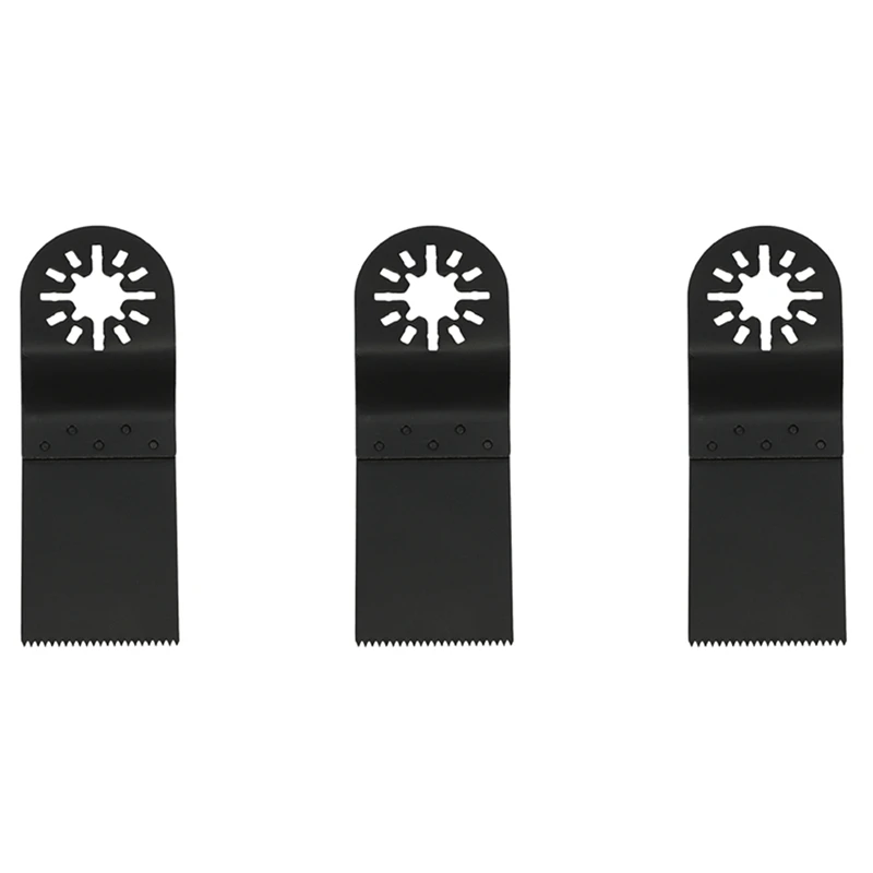 

3 Pcs 35Mm Wood Metal Blades HCS For Fein Multimaster Ryobi Challenge Multitool Black