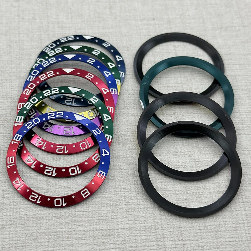 Two-Tone Beveled Metal Bezel, 38mm - Premium Diving Watch Accessory