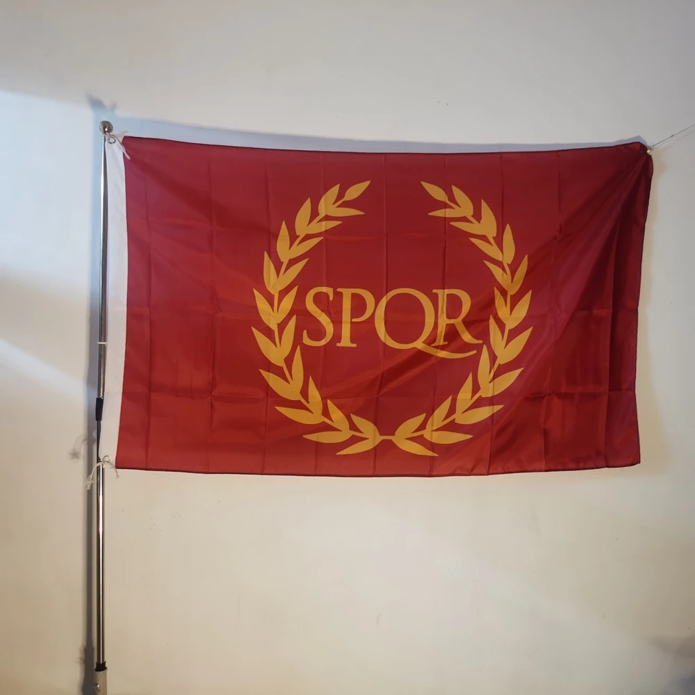 Spqr флаг Римская империя Spqr флаг гордость баннер открытый для украшения 150*90 см полиэстер Spqr флаг Римская империя Spqr флаг гордость баннер открытый для украшения 150*90 см полиэстер