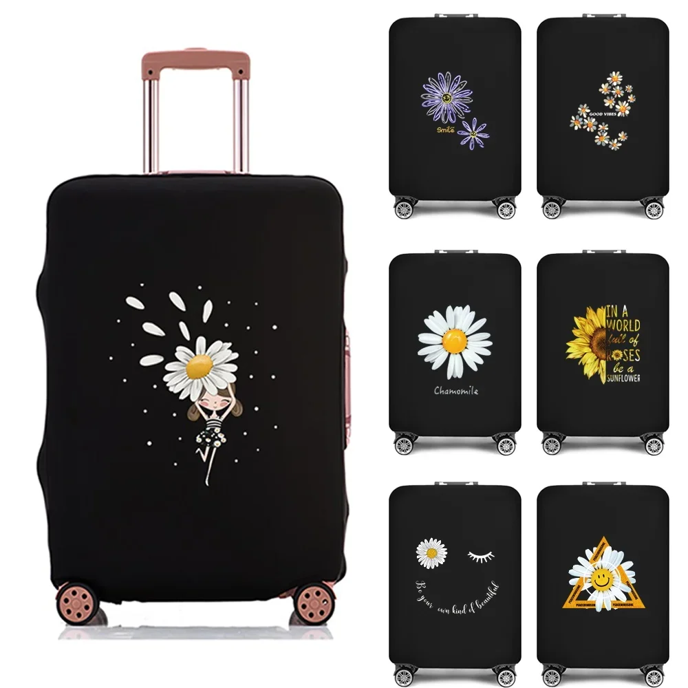 Luggage Suitcase Protective Cover Thicken Travel Elastic Luggage Dust Cover for 18"-28" Suitcase Daisy Series Travel Accessories Luggage Suitcase Protective Cover Thicken Travel Elastic Luggage Dust Cover for 18"-28" Suitcase Daisy Series Travel Accessories
