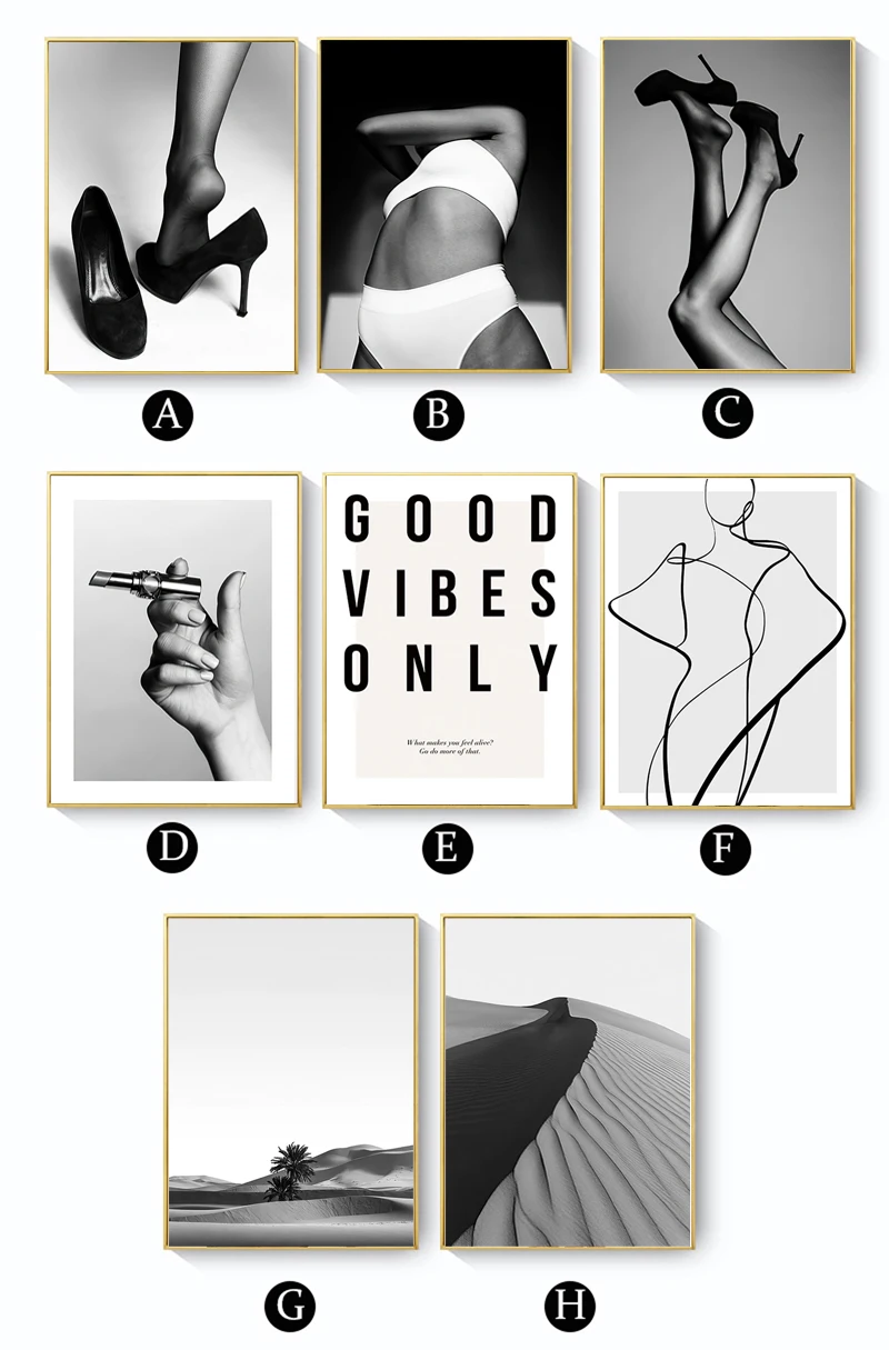 Abstract Lines Nordic Black And White Bang Dream Xxx Video Sexy Movie  Fashion Woman Home Corridor Living Room Canvas Decoration - AliExpress