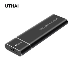 UTHAI T24 USB3.1 Type C to M.2 NGFF SSD Enclosure M2 to USBC Mobile Hard Disk Box HDD Case For 2230/2242/2260/2280 M2 With Cable
