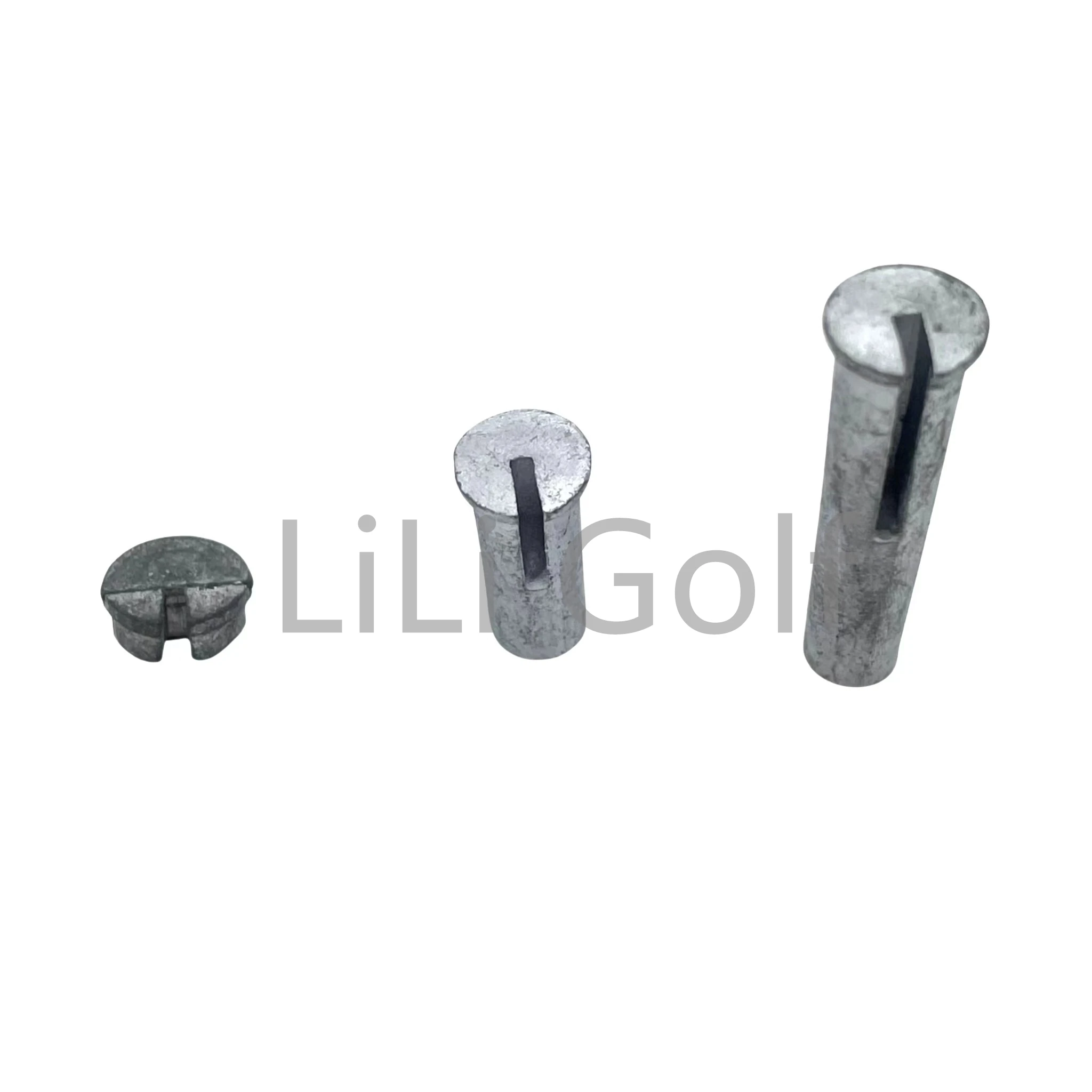 10Pcs Golf Club Assembling Accessories Balance Ding Golf Shaft Swing Nail Plug Weights,Slender for Wood,Coarse for Irons 6