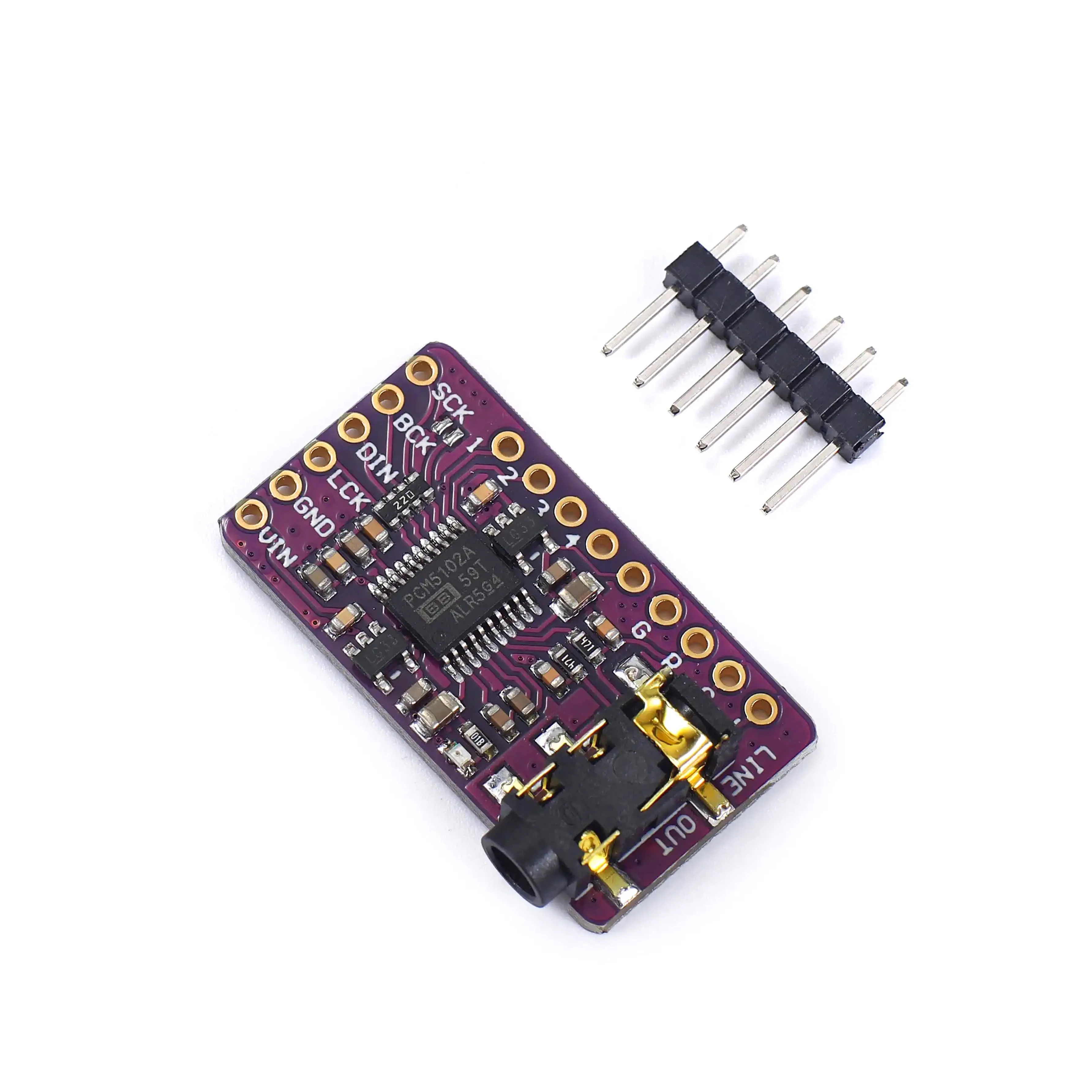 PCM5102A DAC Decoder GY-PCM5102 I2S Player Module pHAT Format Board Digital PCM5102 Audio Board I2S Interface For Raspberry Pi