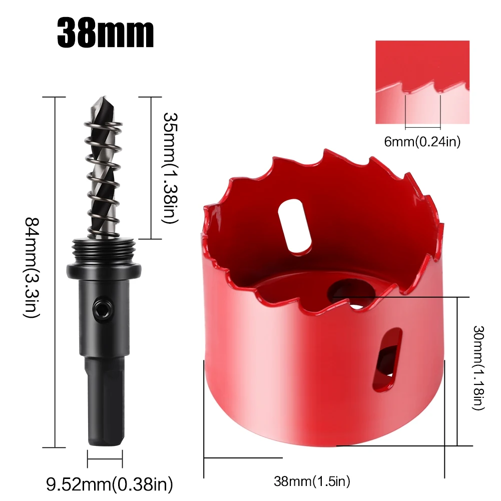 Bi-Metal Hole Saw HSS Drill Bit for Versatile Cutting (15-200mm)