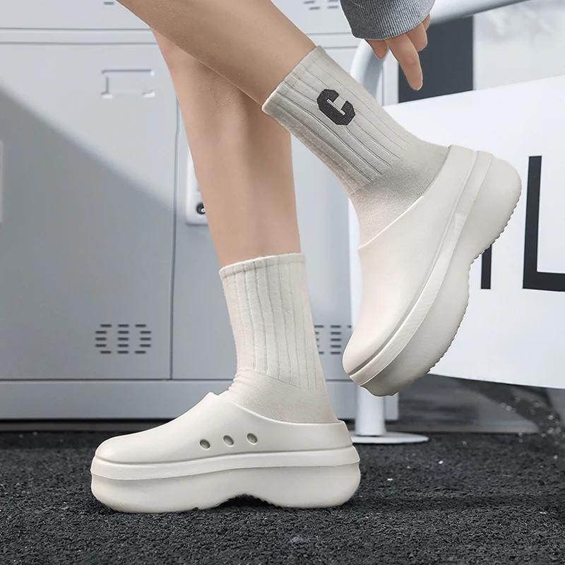 Fashion Men Women Slippers Indoor Garden Clogs Waterproof Chef Shoes Beach Sandal Slippers For Pet Workers Outdoor Fishing Shoes