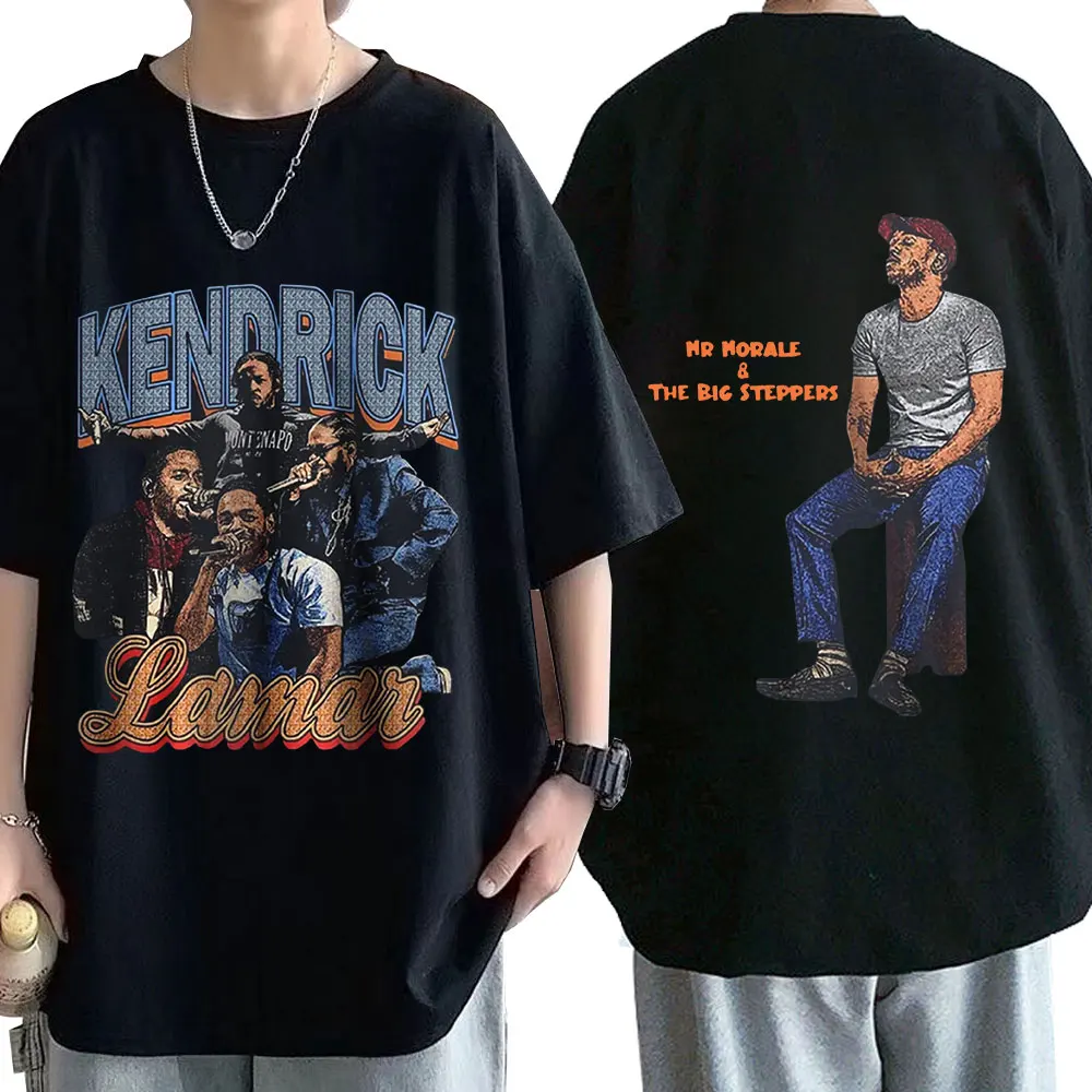 

Kendrick Lamar Good Kid Double Sided Graphics Print T-shirt Men Women Oversized Fashion Hip Hop Harajuku Tee Shirt Streetwear