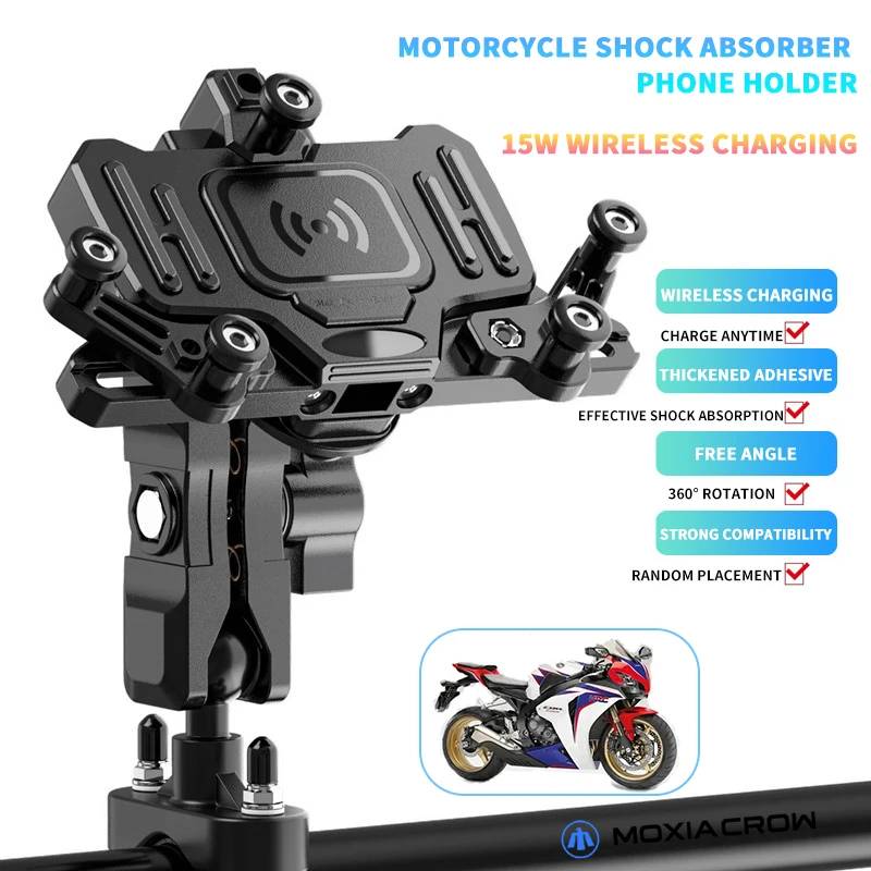 Motorcycle Mobile Phone Holder Wireless Charging For Honda CBR650R F CBR1000RR CBR600RR CBR 250R 300R 400RR Handlebar Bracket tg motor with cbr logo motorcycle handlebar handle grips bar ends for honda cbr 250 r 250r cbr300r cbr250r 2010 2011 2012 2013