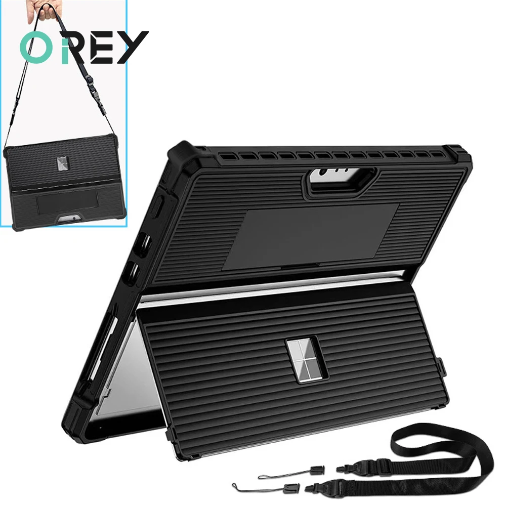 Custodia Protettiva Per Surface Pro 9 Tablet Cover Rigida Protettiva All-In-One Per Custodia Microsoft Surface Pro 8 13 "Con Cinturino A Mano