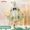 In Stock UWOWO Nahida Cosplay Maid Dress Game Genshin Impact Fanart Cosplay Costume Maid Ver