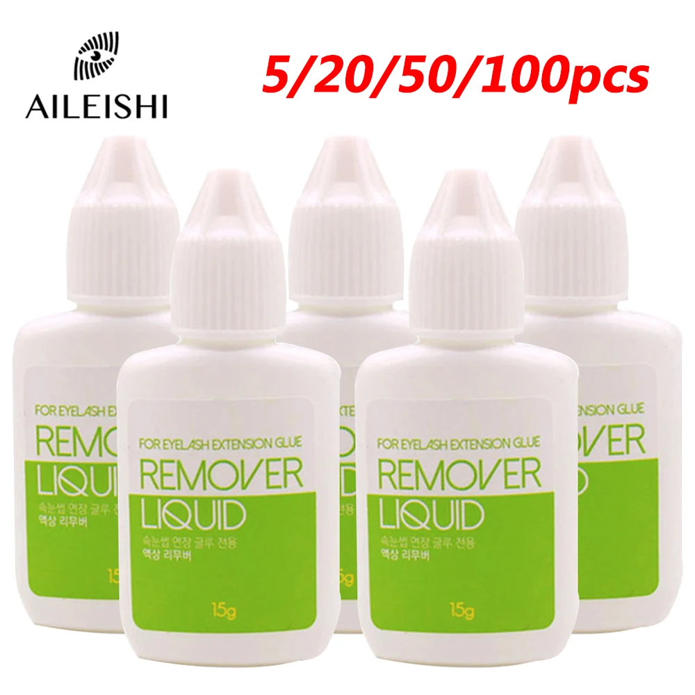 Eyelash Glue Remover 5/20/50/100pcs Liquid Remover for Eyelash Extensions Glue Original Korea False Lash Removal Liquid Beauty Health Makeup Tools