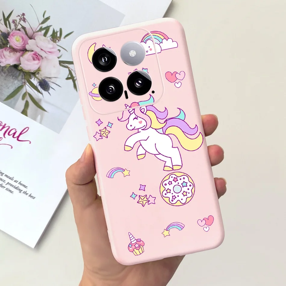 Sunflower Pattern Candy Color Soft Silicone Back Cover