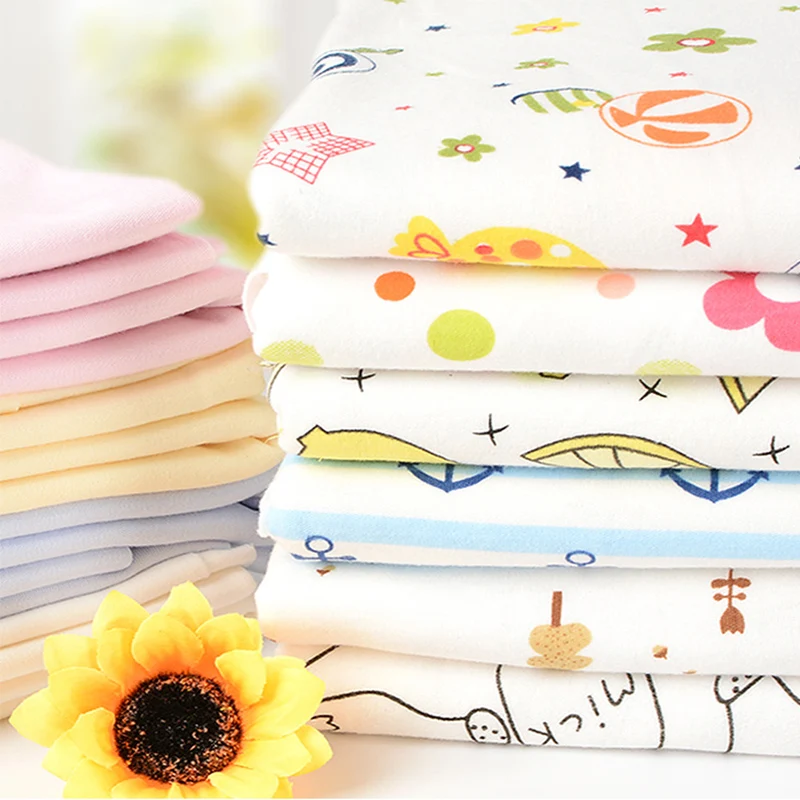 Baby Fabric Knit Jersey Print Fabric Sewing Material For Children's Garment  50*185cm anime fabric sewing tecido telas cloth