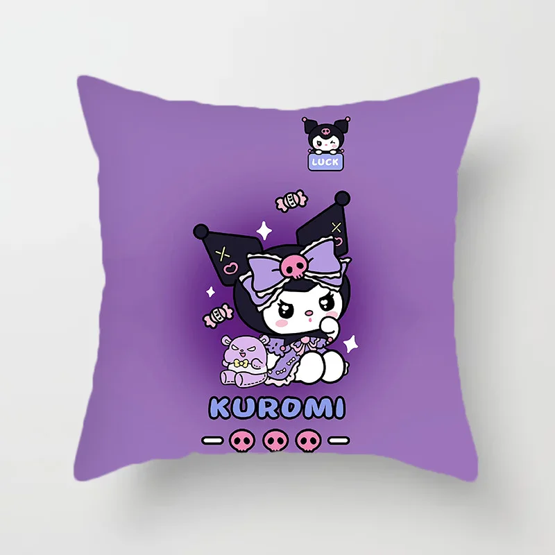 Miniso Sanrio Kuromi plush pillow Plush Toy cushion interior decoration sleeping pillow Seat pillow festival Gift ornaments 4