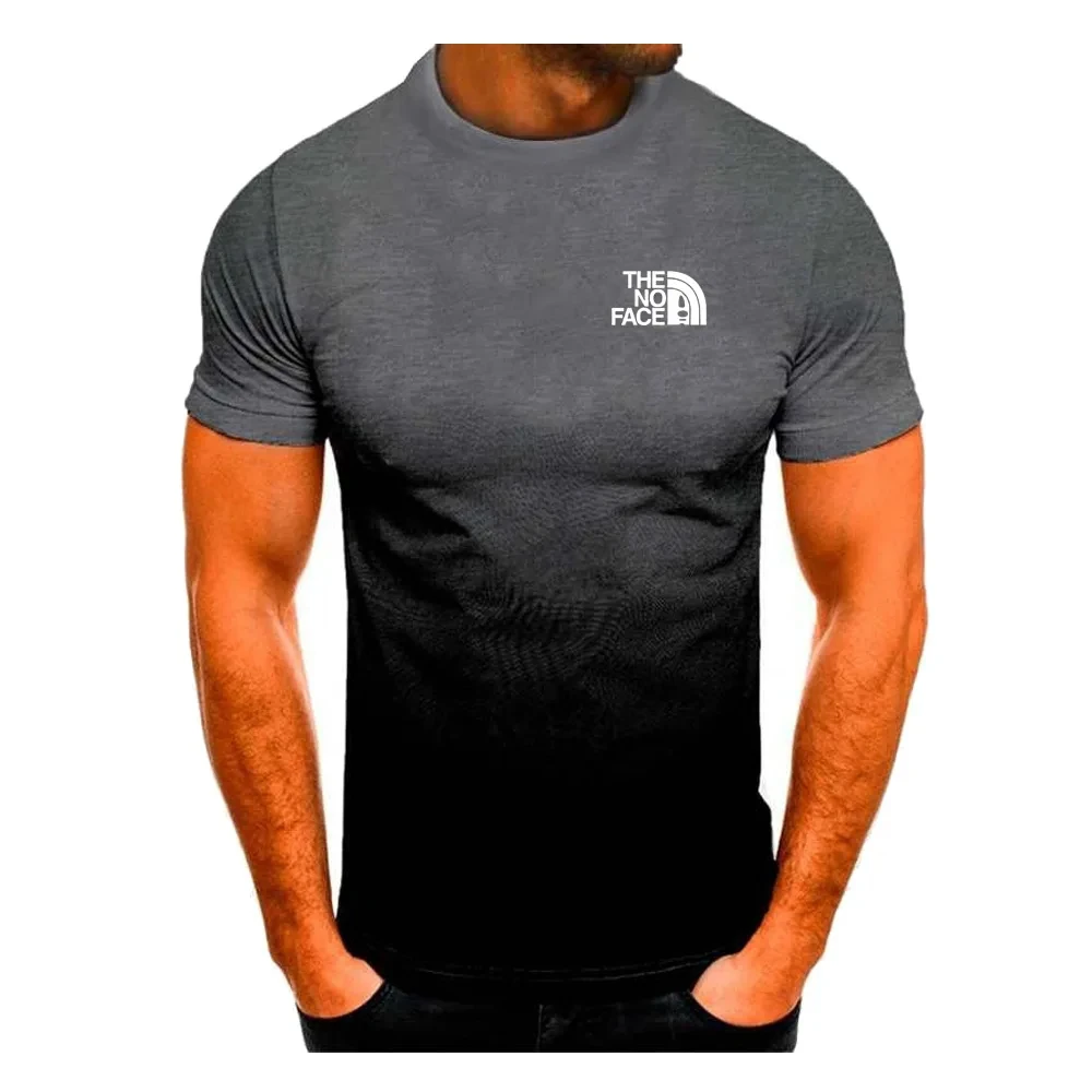 

Модная мужская Спортивная футболка с 3D принтом, лето 2024, Пляжная Повседневная дышащая быстросохнущая Минималистичная футболка большого размера Y2K