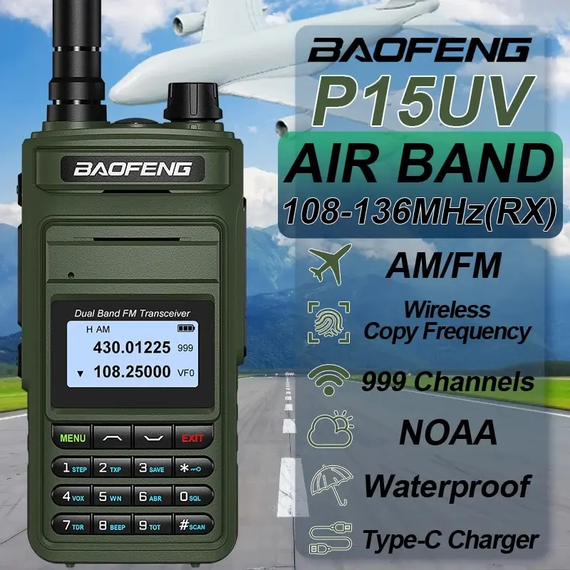 Рация Baofeng P15UV Air Band FM/AM