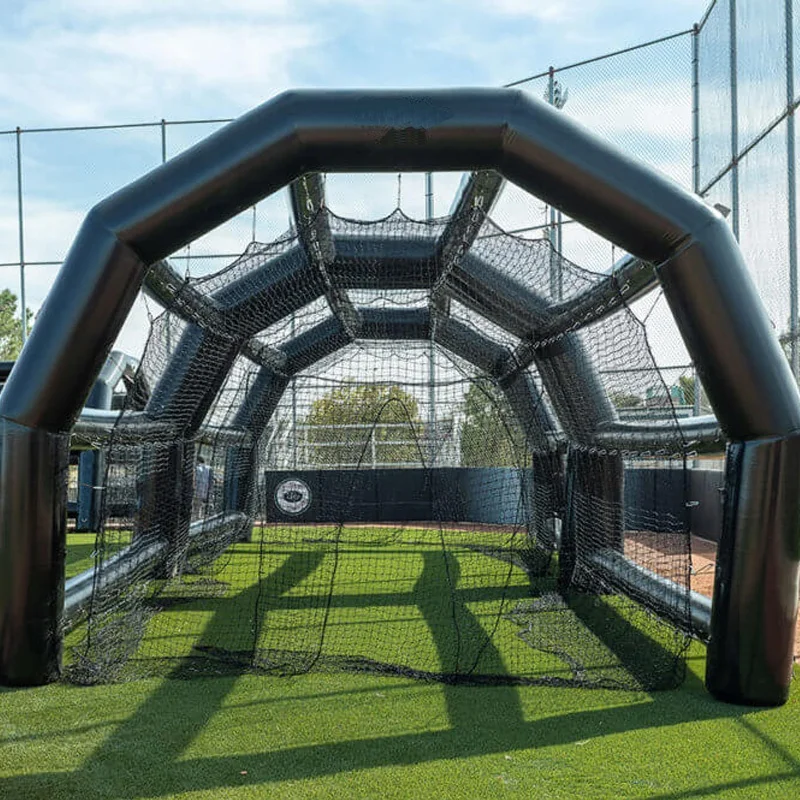 High Quality Black Giant Inflatable Baseball Sports Batting Cage For With  Net Giant Durable PVC Inflatable Baseball Batting Cage - AliExpress