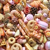 10Pcs Mini Candy Donut Bread Doll Food Scale Dollhouse Miniature Cake Accessories Home Craft Decor Cake Kids Kitchen Toys Gift 4