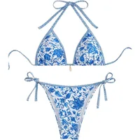 2026 New Halter String Triangle Two Piece Bikini Women Swimwear Female Swimsuit Bathers Bathing Swimming Suit Beachwear Summer