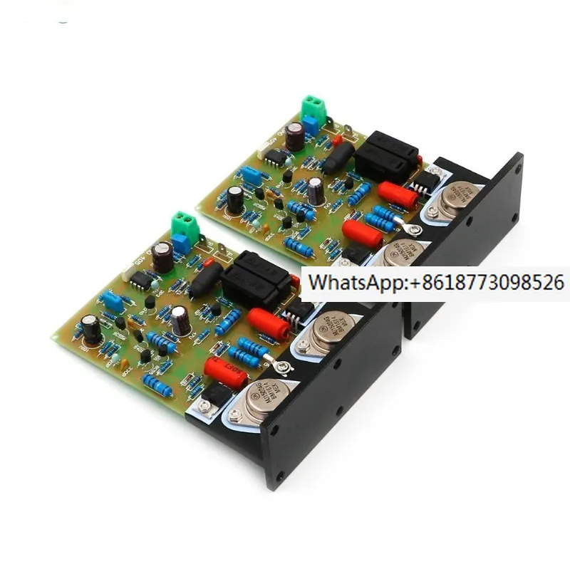 Hifi Quad-405 Scheda Amplificatore Clone/Pcb/ Kit Mj15024 + Angolo Alluminio (2 Canali) 100W * 2 Amp