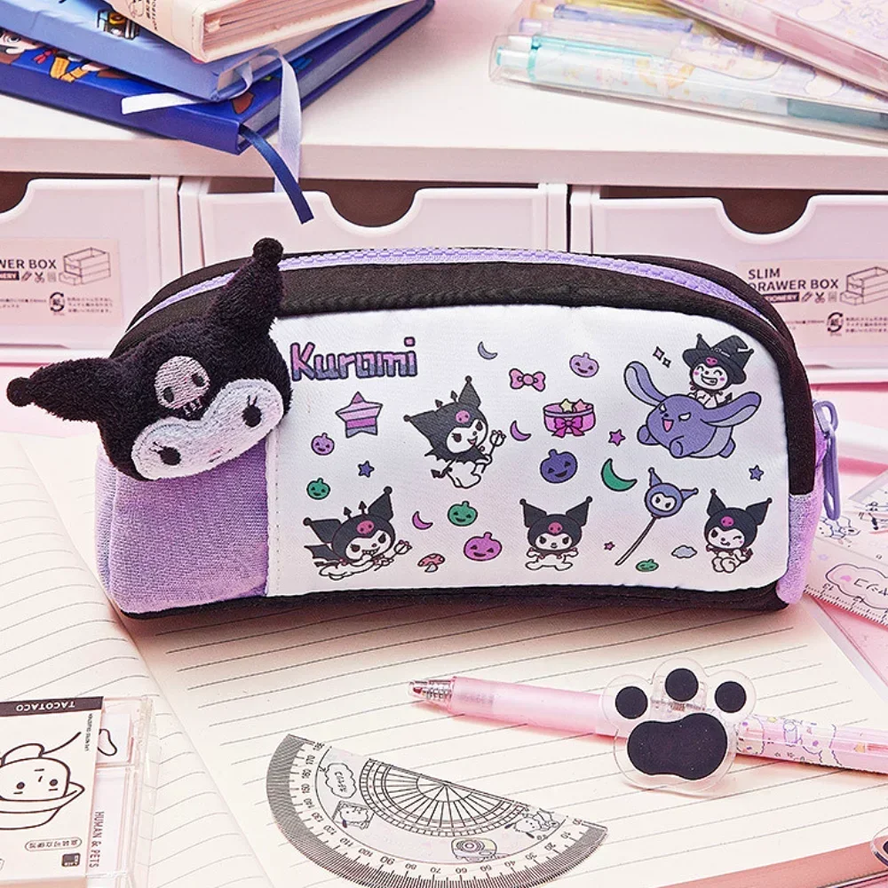 

Sanrio Pencil Case 산리오필통 Kawaii Kuromi Anime Stationery Storage Bag Cute Student Pochacco Pencils Bag HelloKitty Estuche Sanrio