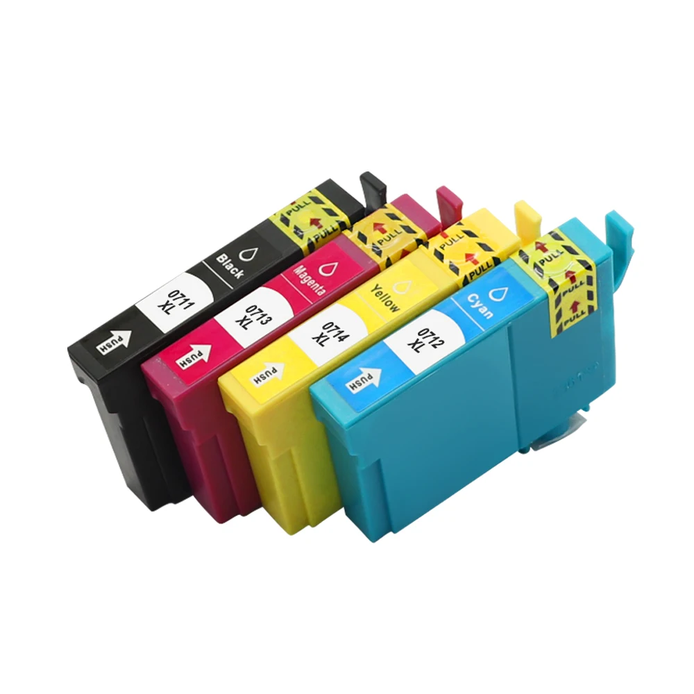 Cartucho de Tinta T0711 para a Caneta Epson Sx110 Sx215 Sx218 Sx400 Sx405 Sx410 Sx415 Sx510w Sx515w Dx7400 - Imagem 3