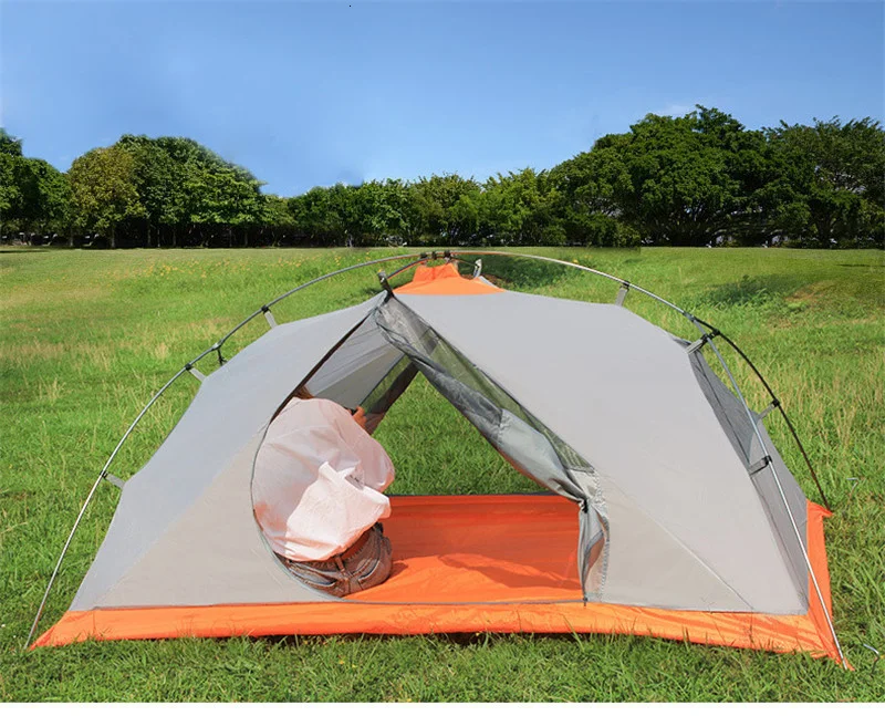 FLYTOP Ultralight Camping Tent Double Layer 2 Person Aluminum Pole Hiking Tent (19)