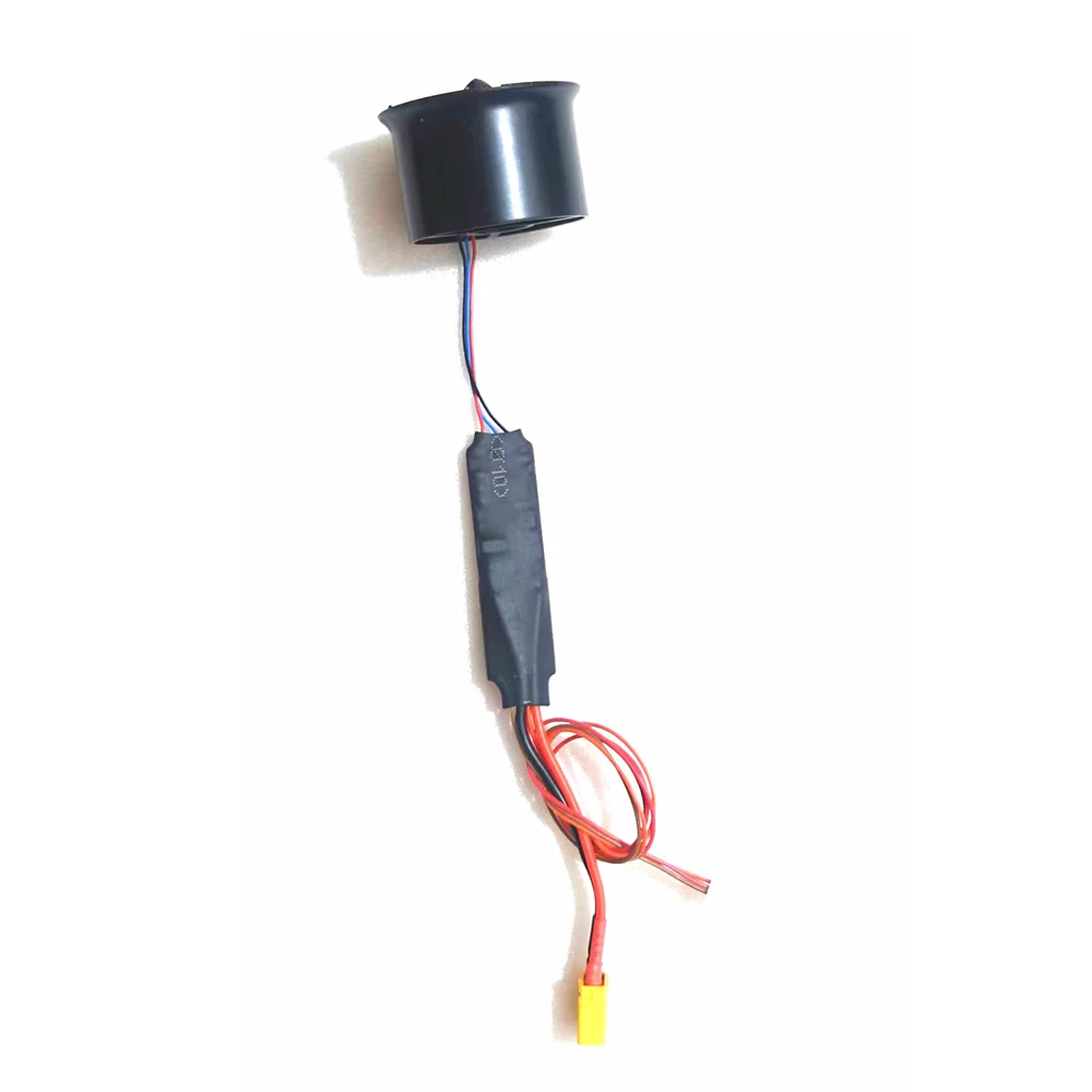 Moteur EDF sans balais X30 30mm avec hélice à pas fixe, prêt pour installation sur drone RC.
