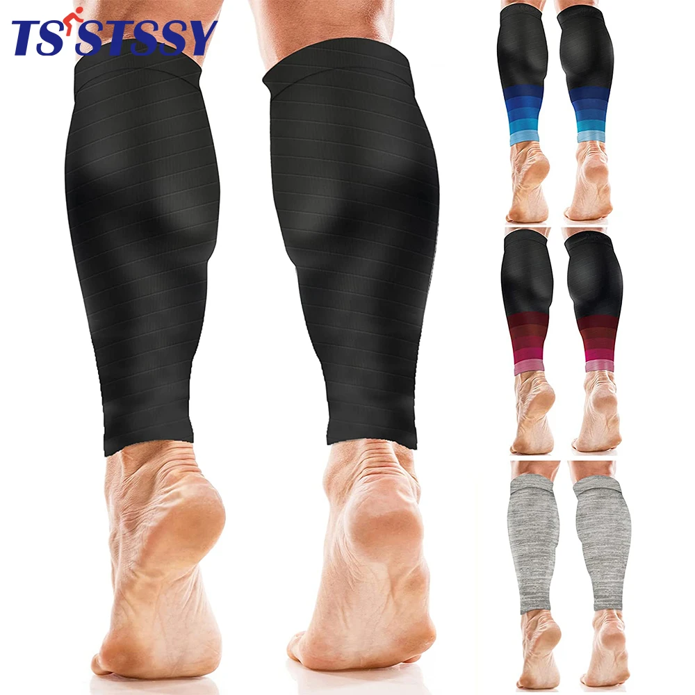 1pair Sports Calf Compression Sleeves Calf Cramp Shin Splint Support Leg Compression Socks For