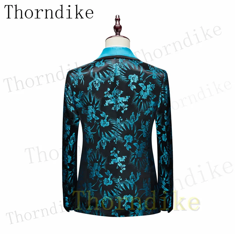 Thorndike Spring And Autumn Men Business Casual Suit Fashion Single Blazers Trousers Vest New Jacquard Wedding Suits Fit