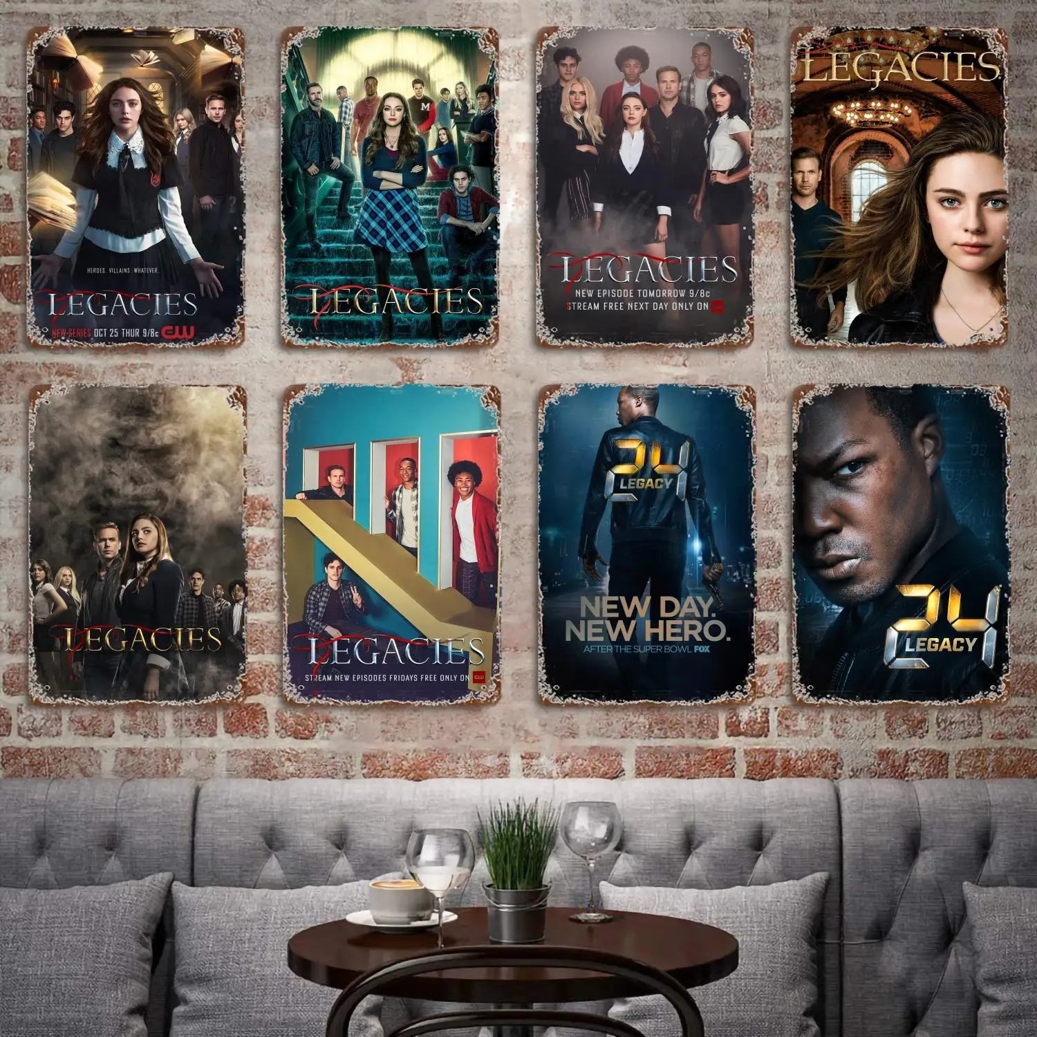 

Legacies Movie metal Decor Poster Vintage Tin Sign Metal Sign Decorative Plaque for Pub Bar Man Cave Club Wall Decoration