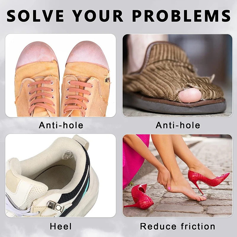 Luvadeyo 8 Pairs Of Shoes Heel Repair, Self-Adhesive Shoe Patch, Heel