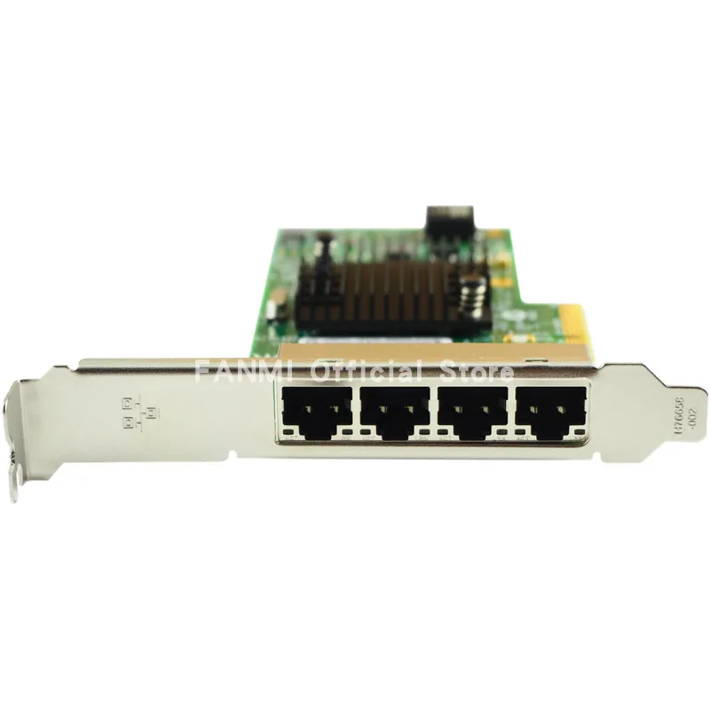 FANMI I350-T4V2 4포트 기가비트 이더넷 PCI-Express X4 인텔 I350AM4 서버 어댑터 네트워크 카드