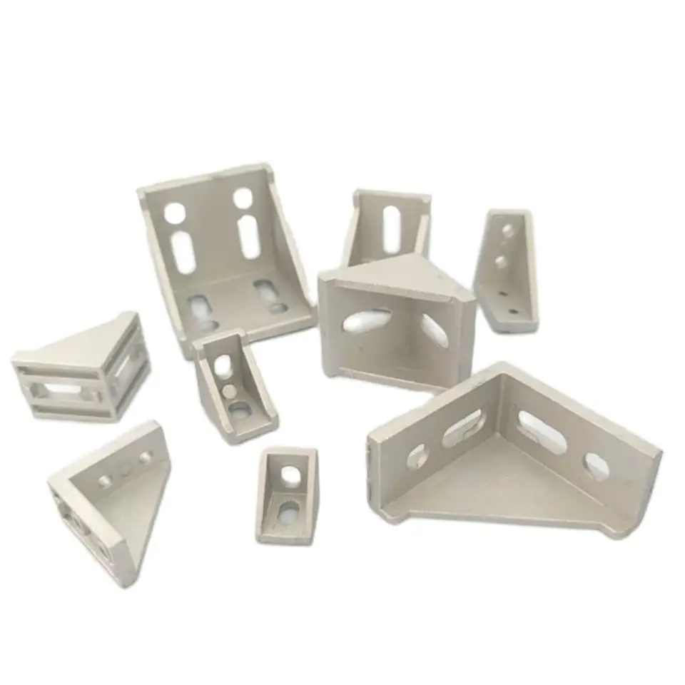 2028 3030 3060 4040 4080 20/30/40/45/60 Aluminum Profile Connector CNC Router Aluminum Corner Bracket 2040 3060 6060 stainless steel angle bracket furniture hardware angle bracket angled furniture hardware angle connector aluminum profile aluminum profile accessories