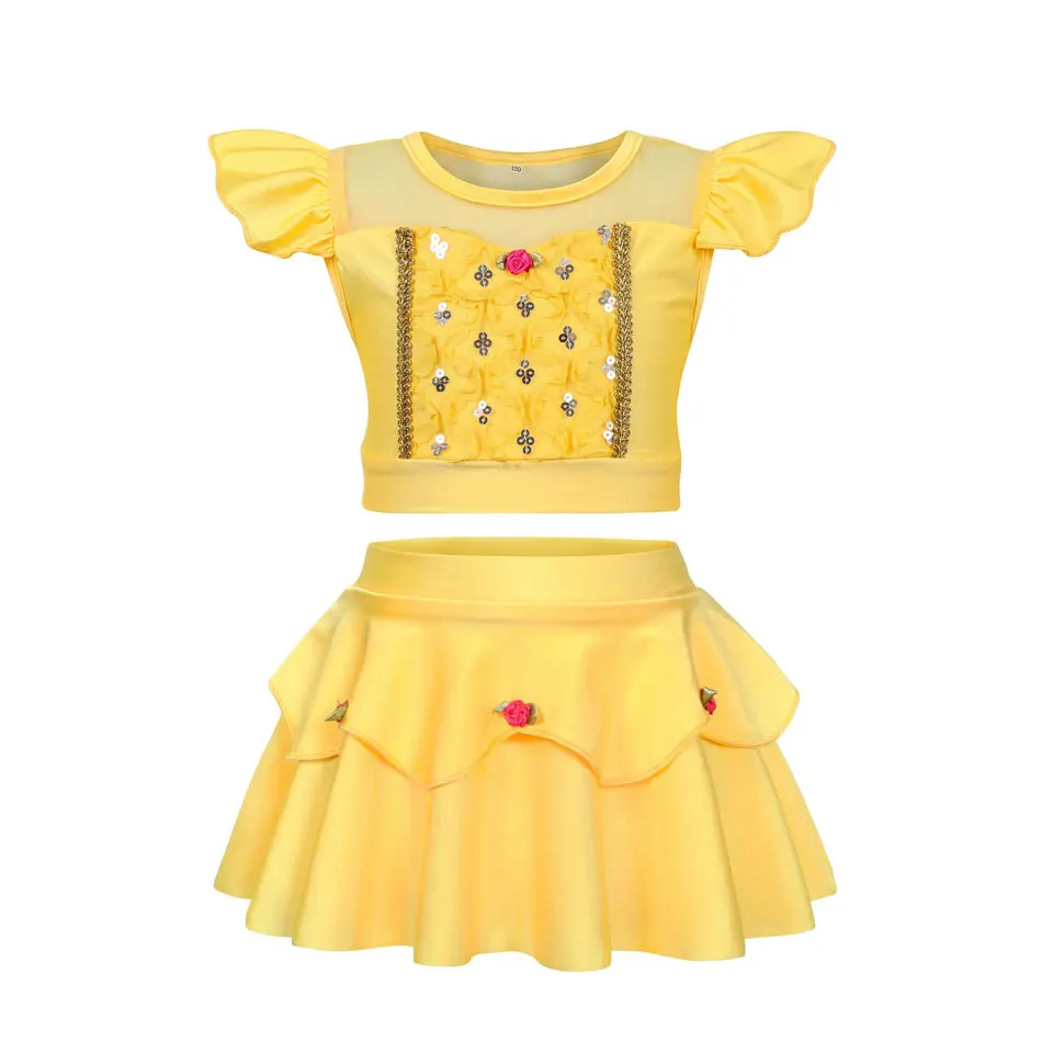 thumbnail image 4 of Disney-traje de baño de Jasmine y Elsa para niña, conjunto de Bikini de unicornio, Isabela, Mirabel, sirena, Ariel, novedad, 4 of 5