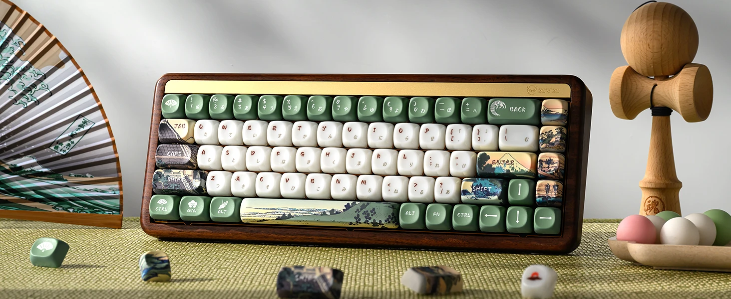 UKIYO-E Ceramic Glaze Keycap