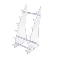 1pc Six Layers Heavy Duty Acrylic Knife Holders Pocket Knife Easel Holder Hunting Survival Knife Holder Home Kitchen Storage 1