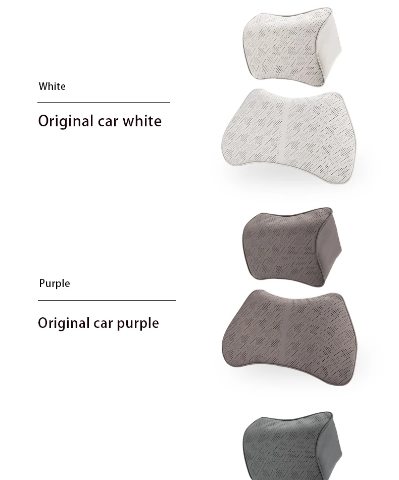 For ZEEKR 7X Leather neck pillow lumbar support Headrest cushion Fatigue relief