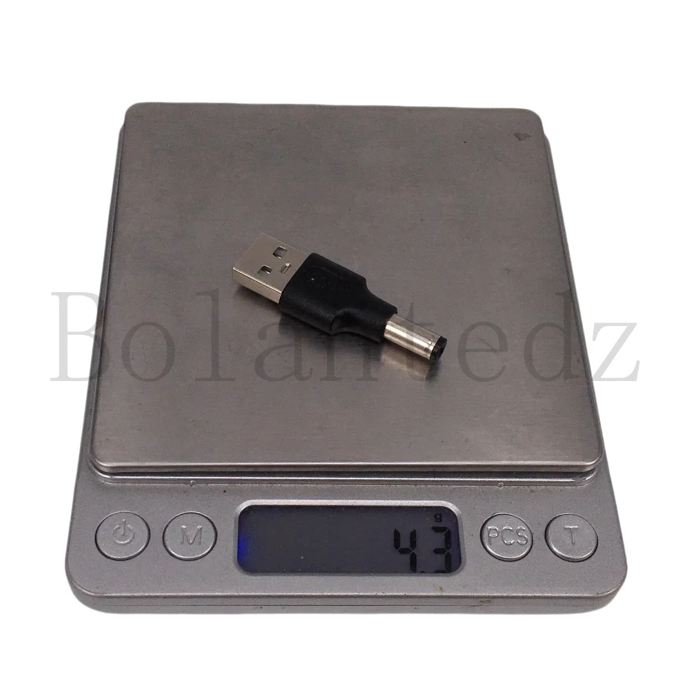 Universal USB to DC Power Adapter Connector - 5.5x2.1mm Jack for Router, Mini Fan, Speaker