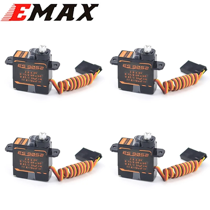 Rc F3P 비행기/Rc 고정익 드론 부품 DIY 용 기어가있는 기존 EMAX ES9052 5.5g 미니 디지털 금속 서보