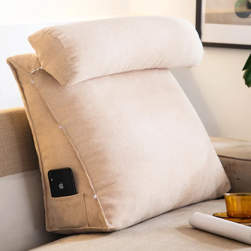 Reading Pillow for Bed Adult Back Pillow for Sitting in Bed Triangle Reading Pillow for Bed, Soft Back Rest, Support Wedge 4