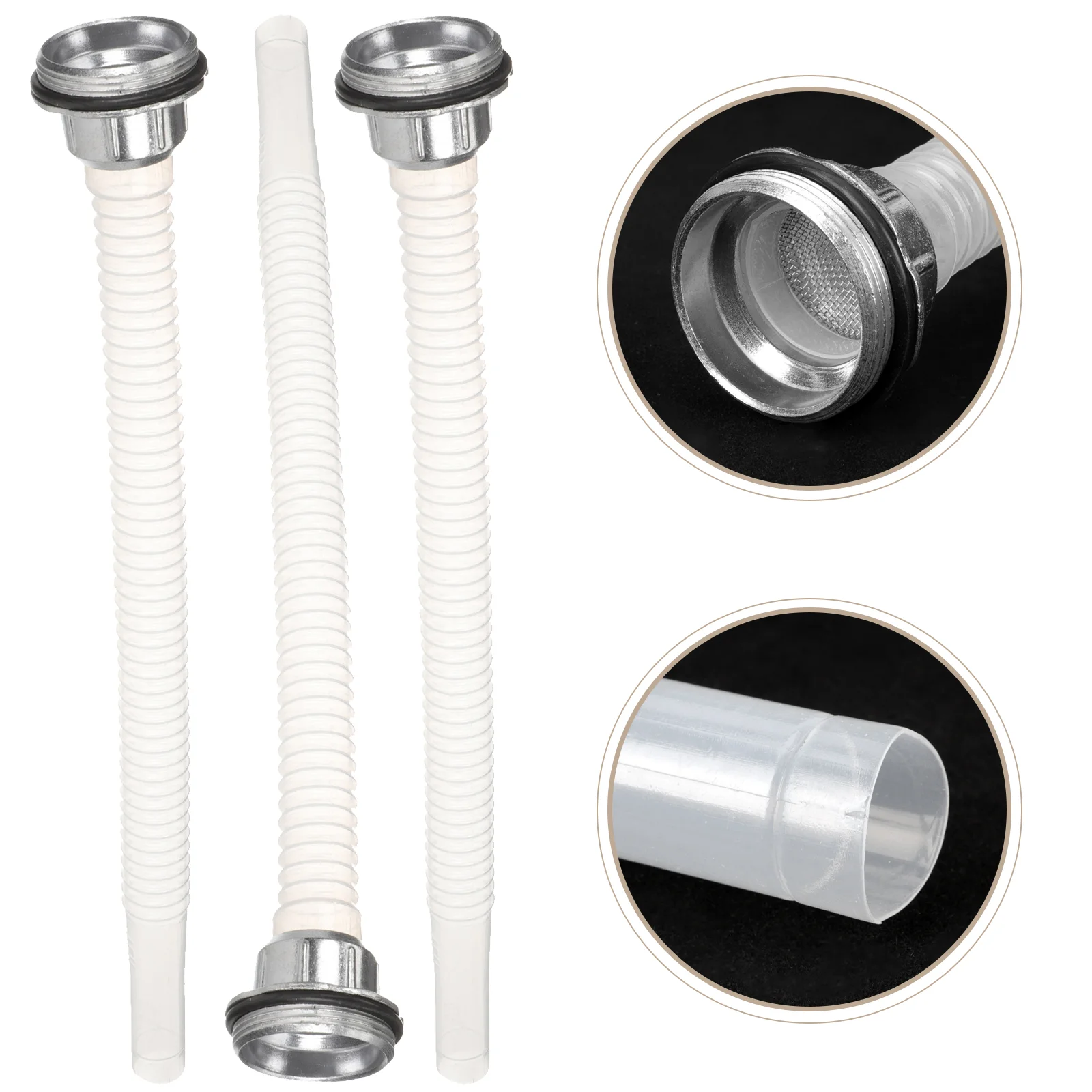 

3Pcs Practical Gas Nozzles Creative Fuel Spouts Portable Can Spouts Replacement Gas Nozzles