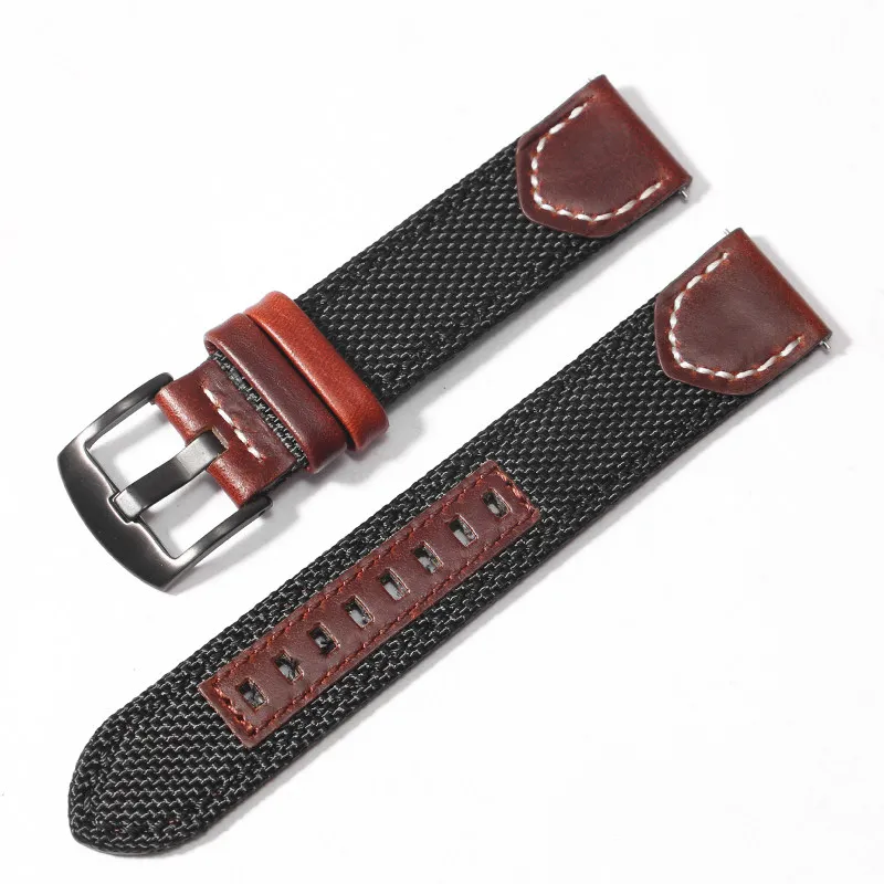 Retro Nylon Watch with 22/24mm Male Band - Perfect