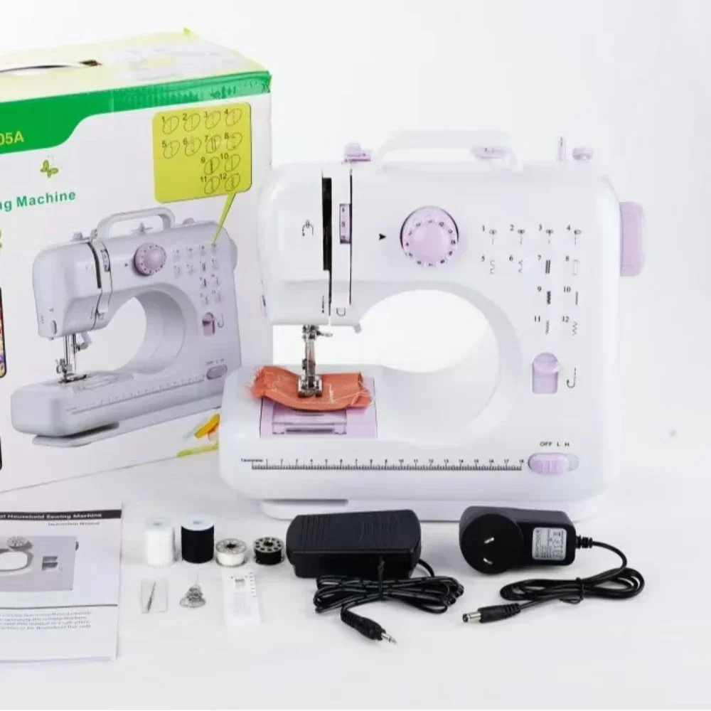 New Portable Electric Sewing Machine Pro With 12 Stitches Patterns,  Multifunctional Home Sewing Machine Parents sewing tools 2