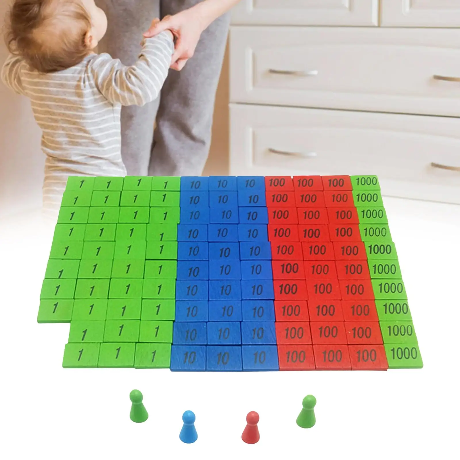 Educational Toys Professional Montessori Stamp Game Maths Teaching Aids Counting 112x