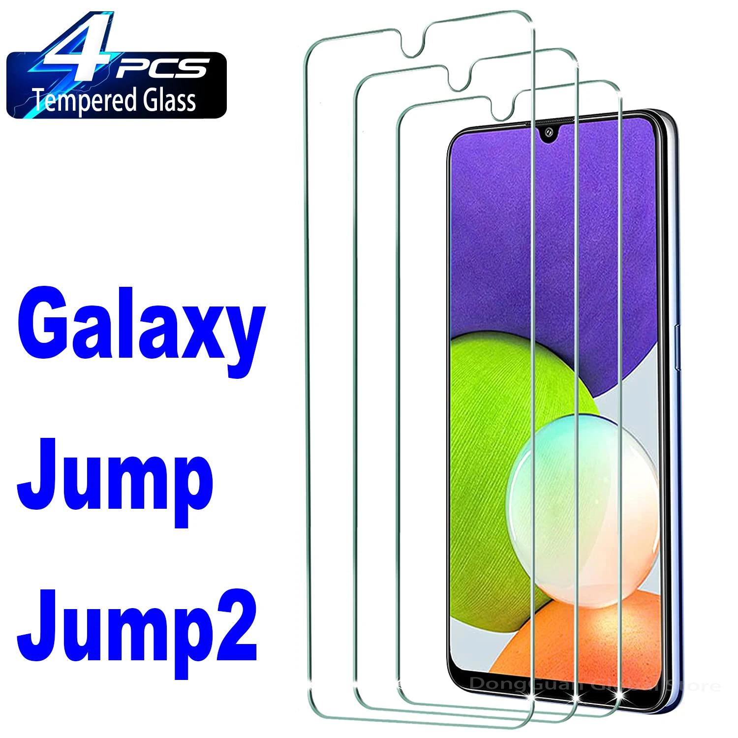 2/4Pcs Tempered Glass For Samsung Galaxy Jump Jump2 5G Screen Protector Glass Film