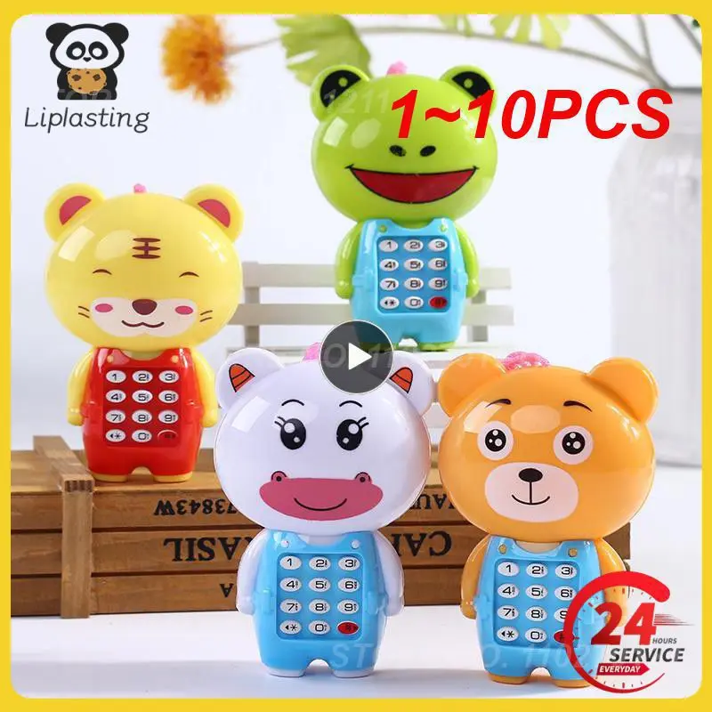 

1~10PCS New Electronic Toy Phone Musical Mini Cute Children Toy Early Education Cartoon Mobile Phone Telephone Cellphone Baby