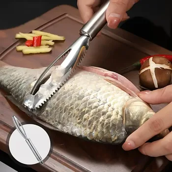 Multi-Purpose Kitchen Scraper, for Fish, Ginger, Crevices. 27cm, Pointed Tip, Versatile Tool 1